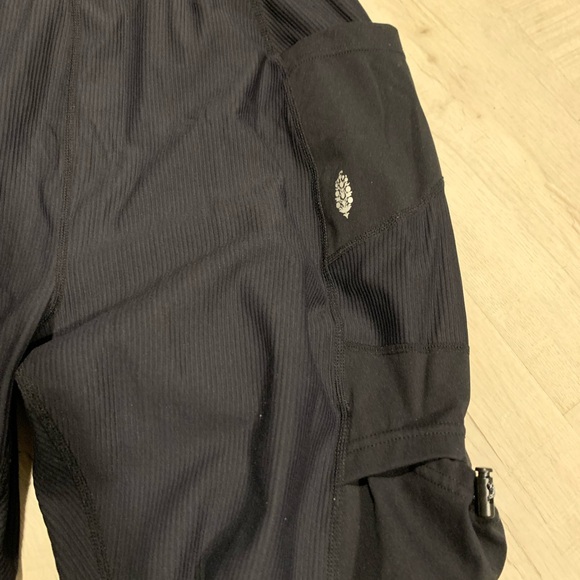 FP Movement by Free People Black ribbed Take a Hike Joggers - Picture 3 of 9